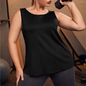 SHEIN | Women’s Plus Black Workout Top | NWOT